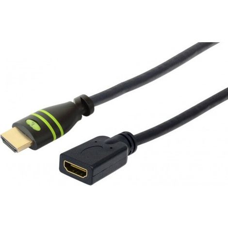 Techly ICOC HDMI-4-EXT018 HDMI-Kabel 1,8 m HDMI Typ A (Standard) Schwarz