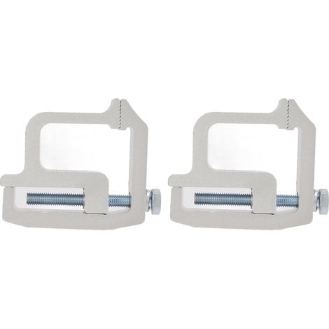 2 pinces de fixation pour capuchon de camion, aluminium robuste, sans perçage, crampons en C pour coquille de camping-car (1/5)