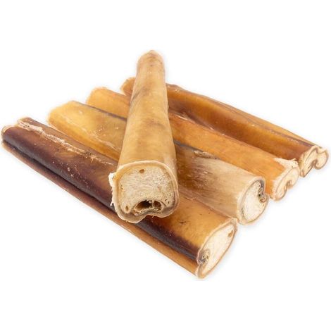 Pene de res de 15 cm premium (piezas más grandes y gruesas) 4DOGS - 5 piezas (1/5)