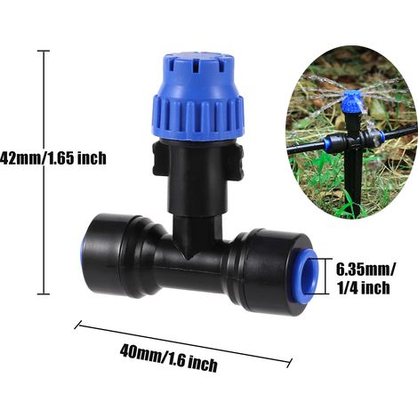 -450510pcs Support réglable Arroseur 8 trous Rotatif à 180° Émetteur de micro-gouttelettes Outils d'irrigation de jardin (1/5)