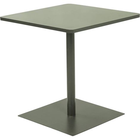 sweeek - Bistro-Gartentisch quadratisch aus Stahl für 2 Personen (1/5)