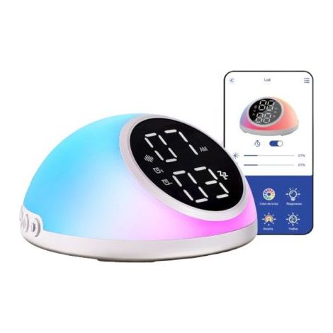 Despertador Inteligente SMARTIA - Sonidos Relajantes · Luz Natural · APP Gratuita