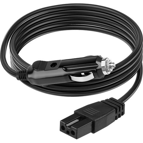 Mini Fridge Cable for Car, 2m 12V 10A DC Power Cord Cable Cigarette Lighter Socket 2 Pin Charging Cable Mini Fridge for CoolBox Portable Freezer (1/5)
