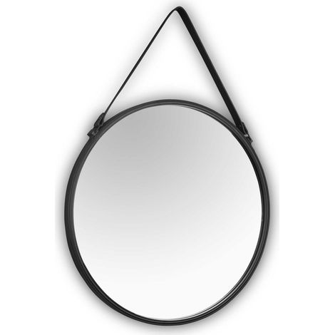 Miroir déco design, Miroir déco design Delia Noir en Verre, BOITE A DESIGN