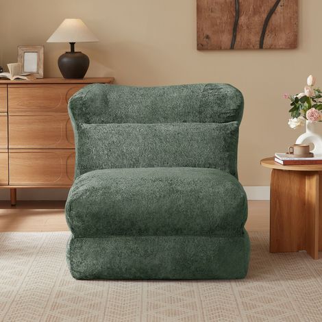 Canapé modulable Schneider : fauteuil convertible salon ou chambre, design tendance et forme unique, transformable en fauteuil inclinable (1/4)