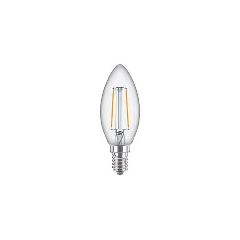 Ampoule LED E14 Flamme - Filament - Blanc chaud - 2700K - 25W