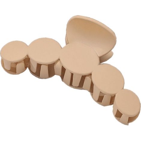 Fermaglio per capelli, XL color crema, 10 cm, fermaglio resistente per capelli da donna (1/2)