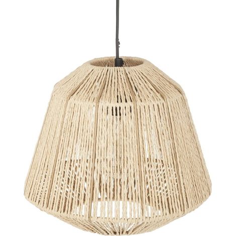 SEIL-ANHÄNGER - E27 - 40 W - H. 26 CM - BEIGE (1/5)