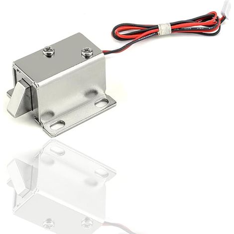 DC 12V 350mAh Mini Electromagnetic Lock Drawer Lock Smart Solenoid Access Control for Door Cabinet Drawer (1/5)