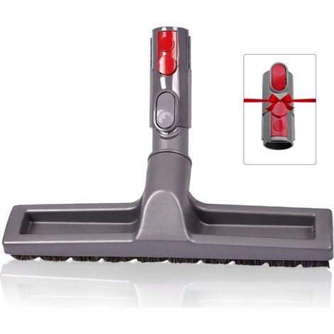 Brosse à parquet pour aspirateur Dyson V7 V8 V10 V11 – Largeur 30 cm pour nettoyage sous meubles – Adaptateur inclus - DC33C