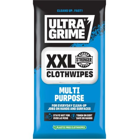UltraGrime Multi-Purpose XXL Wet Wipes - Heavy-Duty Cleaning (1/3)