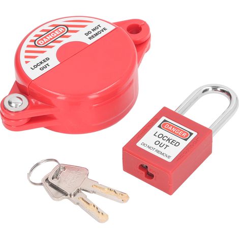 Gate Valve Lockout Set Lockout Tagout Valve Set for Outdoor Garden 25mm to 64mm Stem