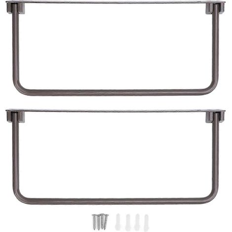 2er-Set faltbare Schuhregale aus Aluminium zur Wandmontage, hängende Schuhablage für Hausschuhe, geeignet für Wohnmobile
