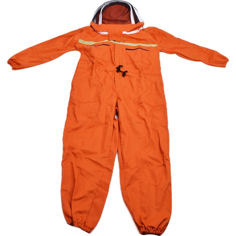 Combinaison orange anti-abeilles / Combinaison de protection pour apiculteurs à double fermeture éclair