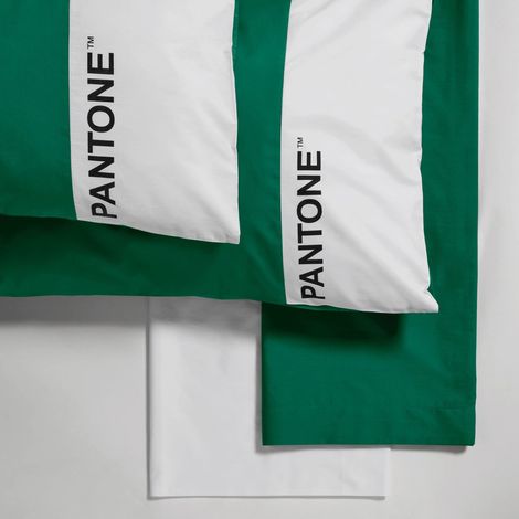 PANTONE™ - Completo Letto Set con Lenzuola Matrimoniali Cotone 240x280 + Lenzuolo Sotto con Angoli Matrimoniale Coprimaterasso 180x200 con Elastici per Materasso Fino 25cm + Federe Cuscino Letto 50x80 (1/3)