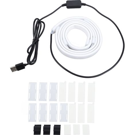 Striscia LED RGB per Monitor PC – Sincronizzazione Colori in Tempo Reale, 54 LED USB 5V – Silicone Flessibile – Design Moderno Gaming – Ideale per Scrivania e Ufficio (1/5)