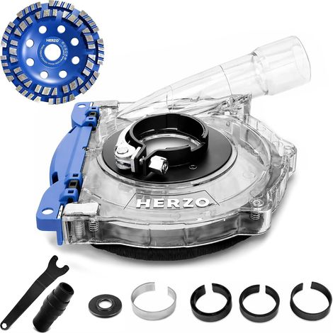 Protective Cover Transparent Angle Grinder 115/125 mm + Diamond Grinding Disc Concrete 125 mm (1/5)