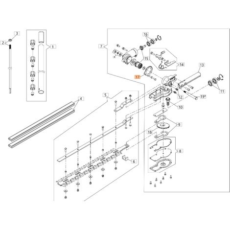 ORIGINAL OLEOMAC Sicherungsring für Heckenschere BCH 250 D - HH 30 BF000111R