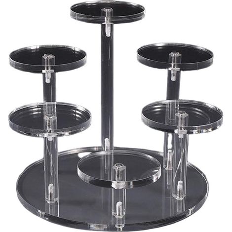 Espositore in acrilico,Scaffale multistrato per profumi e decorazioni,Espositore per action figure,Adatto per ciambelle,Confezione da 1,10 strati (1/5)