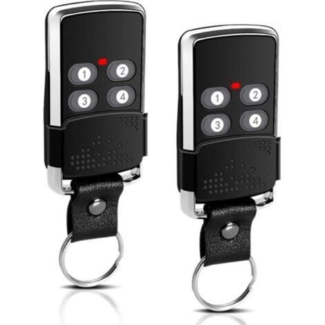 Lot de 2 télécommandes 433 MHz pour porte de garage, porte de garage Hansender, 2 télécommandes de rechange compatibles avec eL11Q, eL12Q, eL13Q, eL17Q eLN, eLC RT1, eLB7Q, eLB7Qk, eLB7Qk2, eL4T, (1/5)