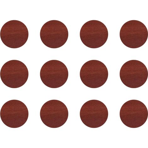 12x Cache vis adhésif autocollant diamètre 40mm protection bouchon trou obturateur meuble table chaise maison, Pommier locarno