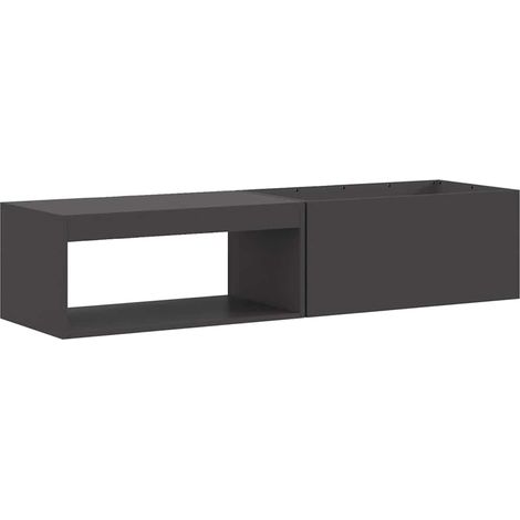 Maison Exclusive - Focolare Nero 160 x 45 x 35 cm Acciaio