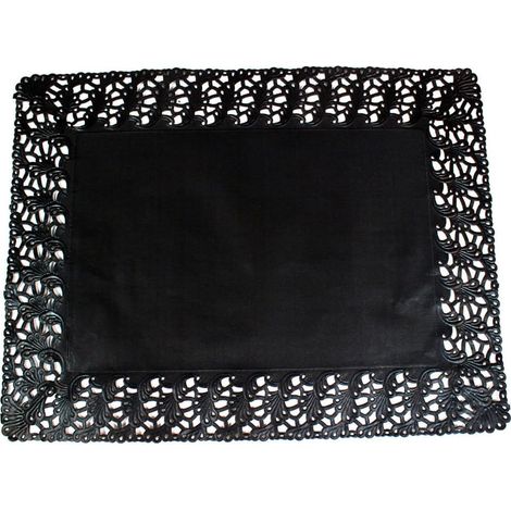 Garcia de Pou 250 unità centrini rettangolari, 40 x 30 cm, carta, nero, 40 x 30 x 30 cm (1/3)