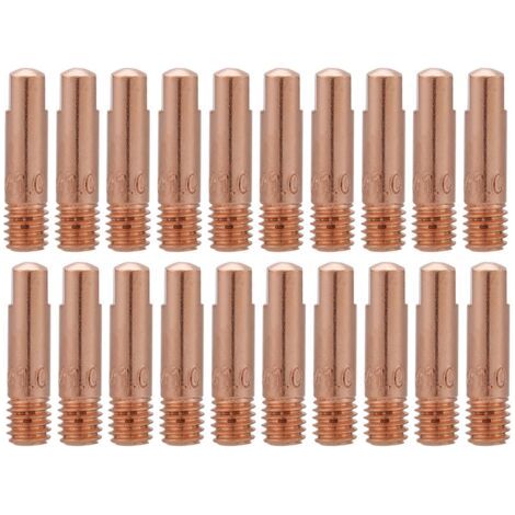 Lot de 20 Buses de Contact en Cuivre 0.8 mm pour Torche de Soudage MIG/MAG - Compatible 15AK (1/5)