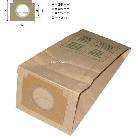 8 SACCHETTI ASPIRAPOLVERE NO ORIGINALI ROWENTA CORDY RH 7061 RH 7076 RW 28 (1/2)