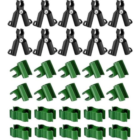 1 jeu de clips de fixation pratiques pour treillis de plantes, boucles de connexion pour jardinage (1/5)