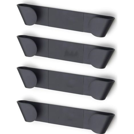 Set di 4 supporti autoadesivi da parete per coperchi di pentole e padelle. (1/4)