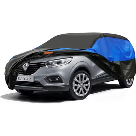 Bâche Voiture Exterieur Respirante, Compatible avec Renault Kadjar(2015-2024) Housse de Protection Voiture Extérieur, Toutes Saisons Peuvent Tout Gérer Contre Pluie Soleil Poussière.,Taille pour Renau (1/5)