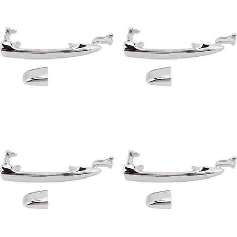 Quattro maniglie esterne cromate per porte scorrevoli posteriori (sinistra/destra) per modelli Alphard 2003-2008 69230-58010