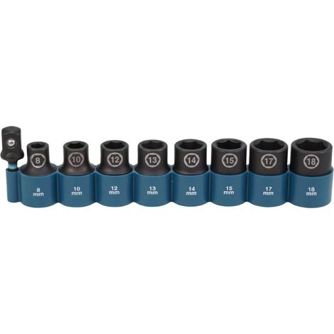 MAKITA E-16645 (9 pc) 1/2" Impact socket set 1/2"