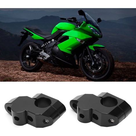 Pièces de modification universelles pour motos, rehausseur de guidon de 22 mm, noir. (1/5)