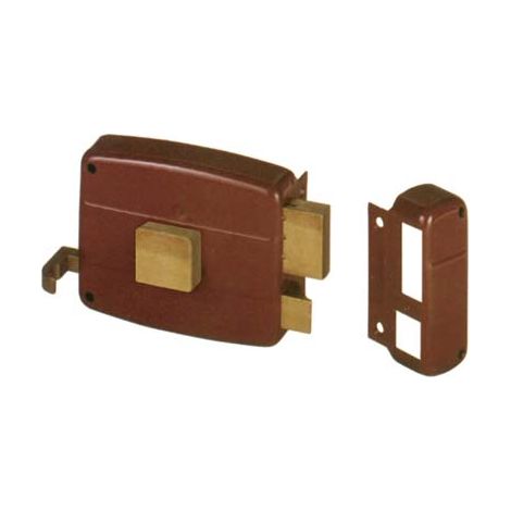 SERRATURA LEGNO APPLICARE 50110 CISA  C.STACCATO M2+TIRANTE+POMOLO E.MM 60 DX