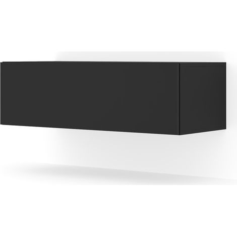 Mueble de TV colgante BINGO 100 cm negro mate