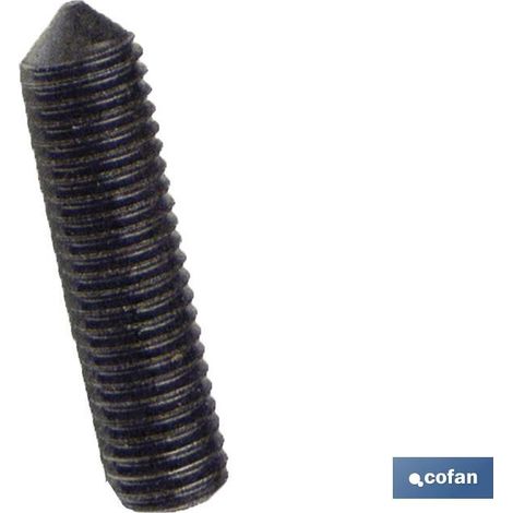 Viti cofan din-914 alta resistenza punta conica M4x6 (1/2)