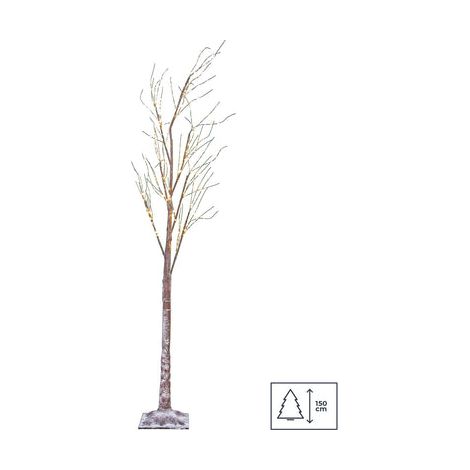 Albero di Natale 150 cm innevato con luci LED (1/3)