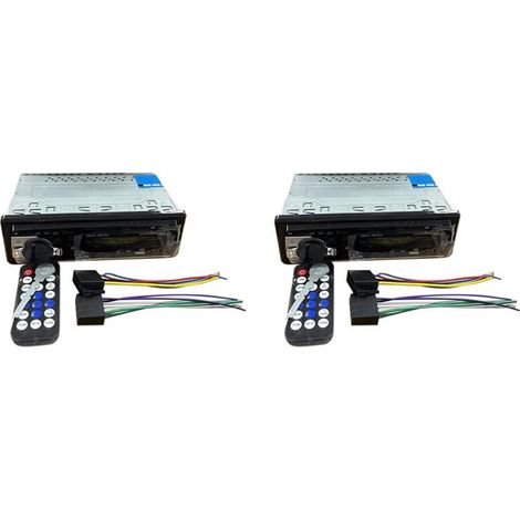 Convient pour autoradio multimédia MP3 12/24V 60W x 4, lecteur de tableau de bord, avec interfaces USB, carte TF, FM et AUX.
