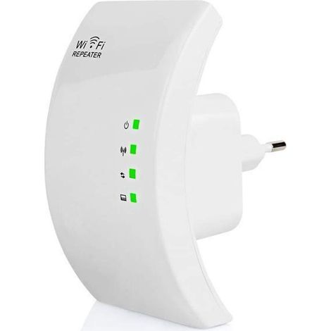 Répéteur WiFi Amplificateur WiFi Puissant N300,2.4GHz WiFi Repeteur avec 1 Port Ethernet,Intégrées Norme IEEE 802.11 b/g/n,Compatible avec Tous Les Routeurs (1/5)