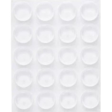 AMXCNOY 40x selbstklebende, transparente Türstopper, 22 x 5 mm, Türpuffer, transparenter Türstopper, Türdämpfer zur Wandmontage (1/4)