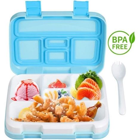 ChangM Boîtes à Lunch, Boîtes Alimentaires, Lunch Boxes pour Enfants, cuillère Contenants pour Aliments à l'épreuve des fuites (1/4)