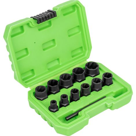 Set de vasos Twist de ⅜" para extracción de tuercas y tornillos de seguridad (6-19mm.)  JBM52962