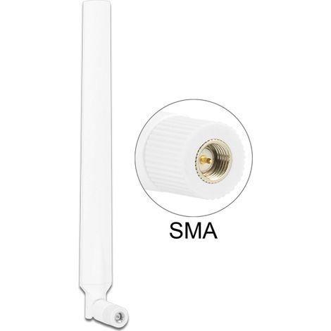 Antenne lte sma 0  4 dbi omni gelenk weiÃ rotatable delock