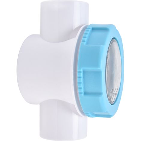 Clapet anti-retour PVC pour piscine G1-1/2 50mm avec regard transparent, raccord de filtration piscine (1/5)