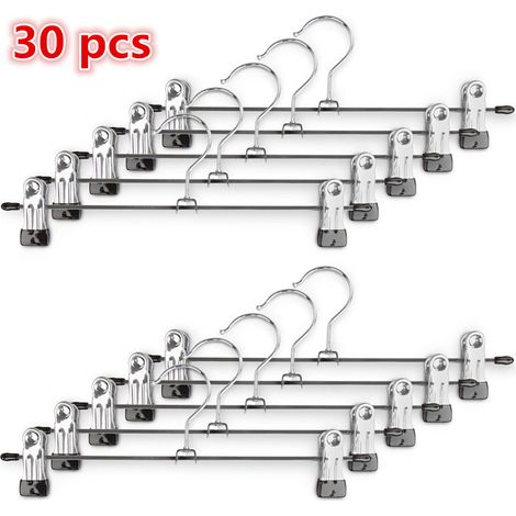 10 caja de metal con 2 clips para colgar faldones ajustables para pantalones TSX5 (1/5)