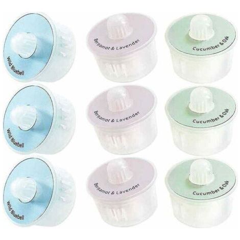 Pack de 9 Capsules de Parfum Kits de désodorisant pour ECOVACS Deebot OZMO T9 / T9 Max / T9 Power / T9 Aivi / T10 Plus / X1 Plus aspirateur balayeuse-Karteo (1/5)