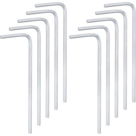 10Pcs Hex Wrench 1.5mm, L-Shaped Metric Hex Wrenches, Chrome Vanadium Steel Repair Tool for Home Repair (1/5)