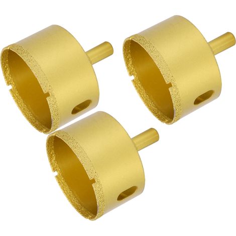 Foret Diamant 60mm 3 Pièces - Pour Carrelage, Pierre, Béton, Granit - Perceuse Professionnelle